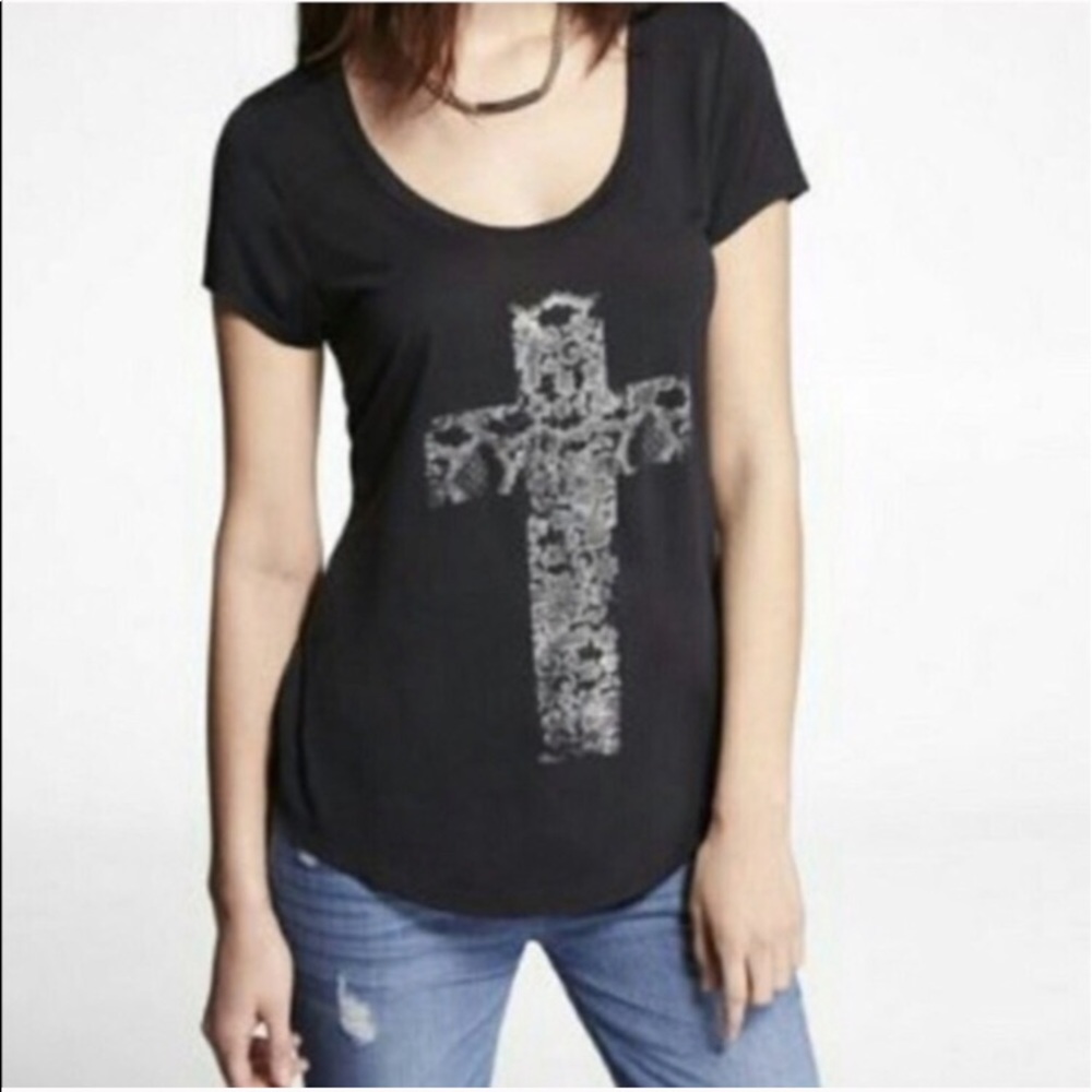 Grey Express Cross Tee XS NWT